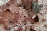Pink Amethyst Geode Half - Very Sparkly Crystals #127313-1